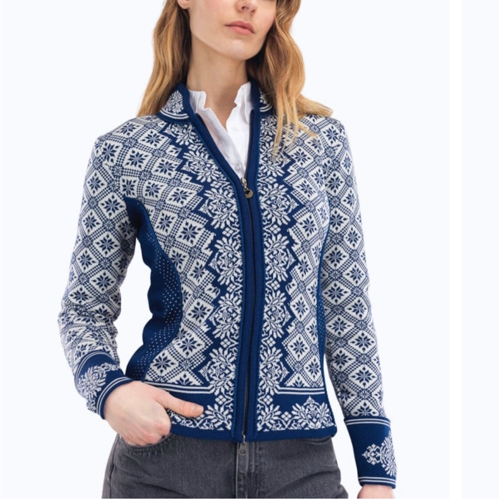 Dale of Norway Christiana 100% Merino Wool Sweater Jacket